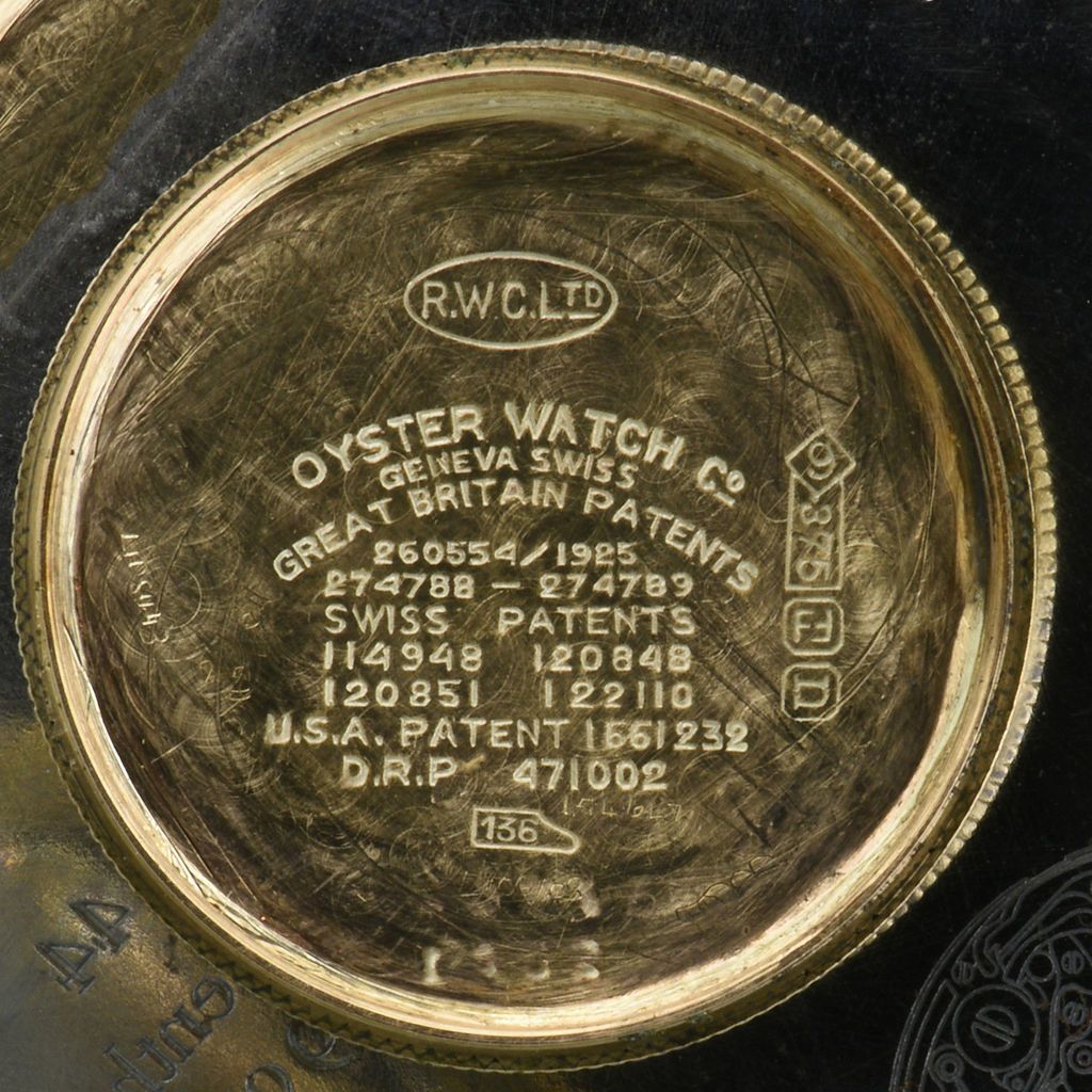 original rolex design case back